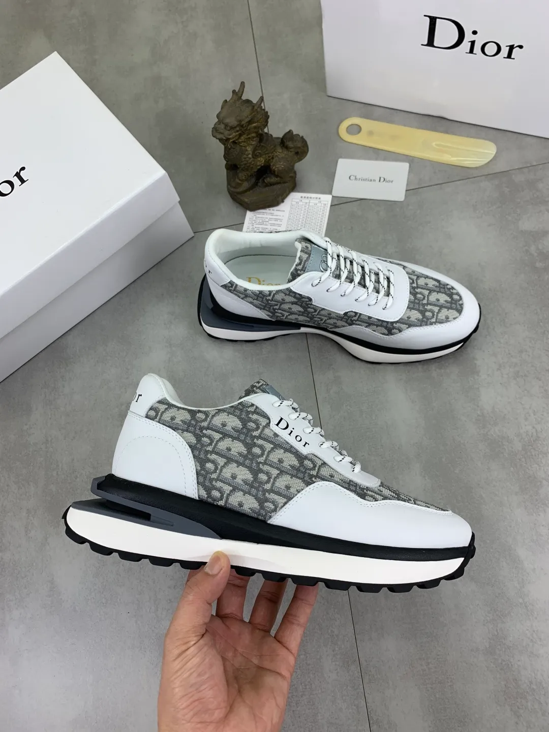 Men's Men's Shoes💰P440💰[New Style]🆘[Dior] 2025 Dior Original Lace-up Low-top Men's Shoes Classic casual shoes 🔥This model is the official classic model, with high quality and made by famous original designers. It is made of high-quality cowhide with original materials➕Comfortable and breathable mesh lining➕Pigskin insole. The perfect last shape and generous and fashionable design have attracted many consumers. Suitable for drivers to drive🚗. What you want is the highest quality in the market. Color: 3️⃣Color code number: 38--44 (45 customized)